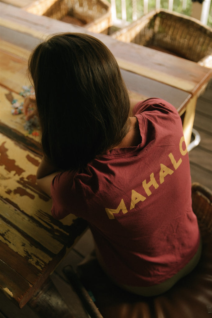 Guava Shop Both Sides Tee in Maroon 5