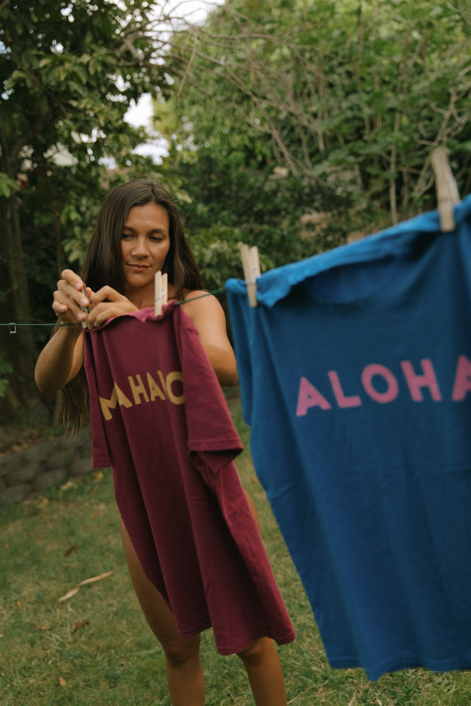 Guava Shop Both Sides Tee in Maroon 5