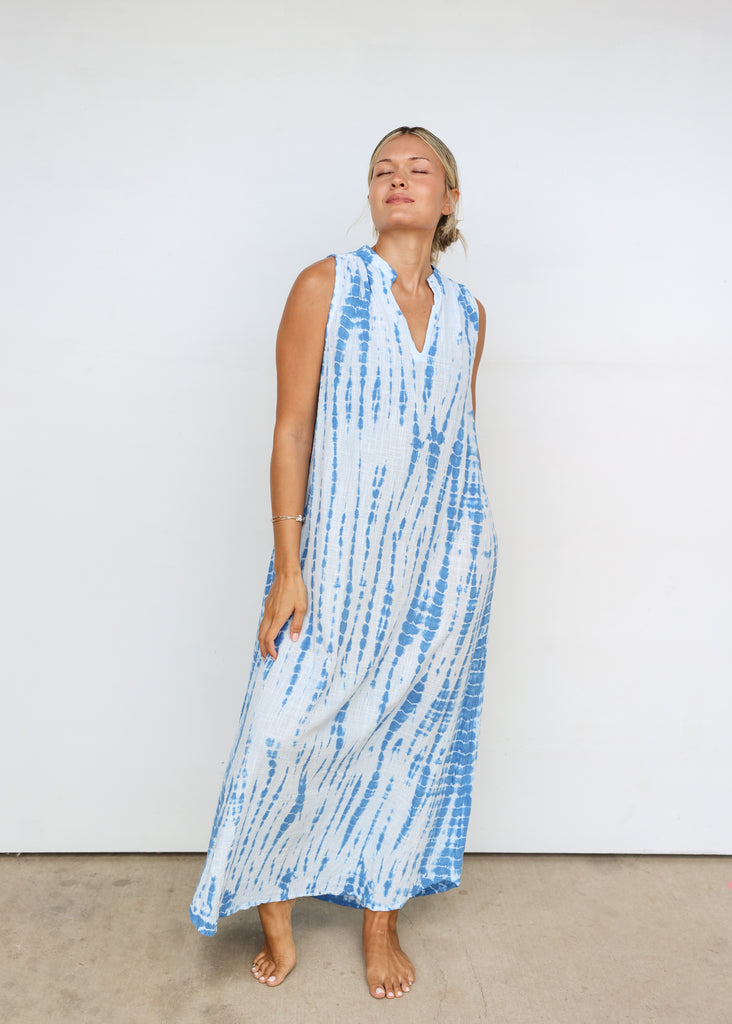 Pon Pon Quick Trip Maxi Dress in Splash Tie Dye