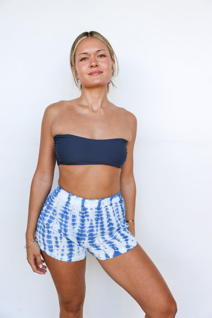 Pon Pon Day Off Shorts in Splash Tie Dye
