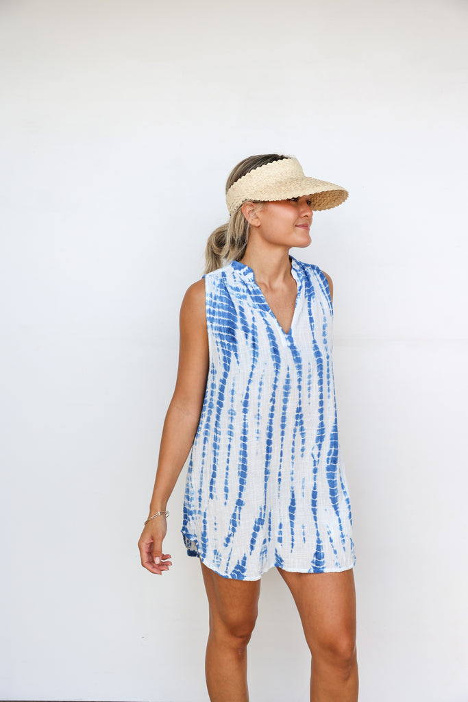 Pon Pon Quick Trip Mini Dress in Splash Tie Dye