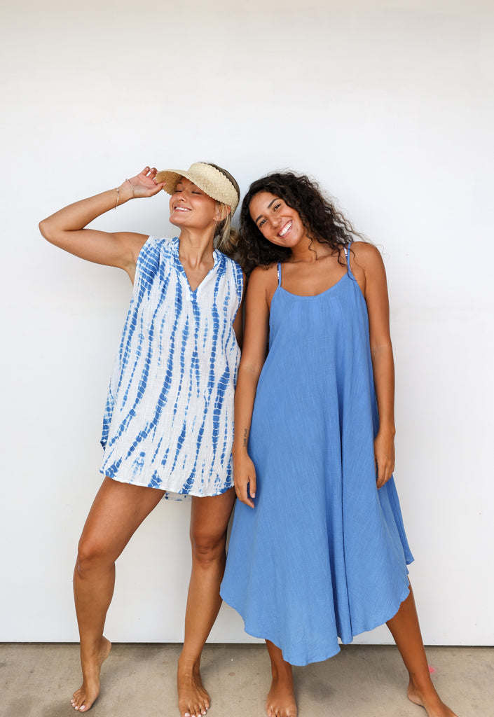 Pon Pon Quick Trip Mini Dress in Splash Tie Dye