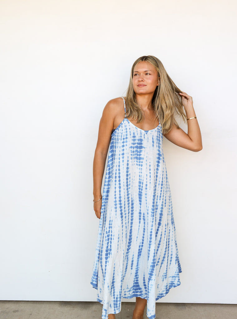 Pon Pon Weekend Dress in Splash Tie Dye