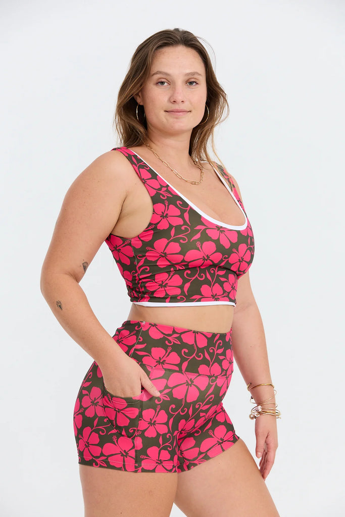 Benoa Layered Tank in Pupukea X Pink