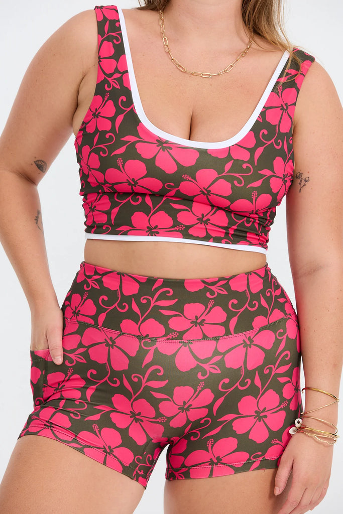 Benoa Layered Tank in Pupukea X Pink