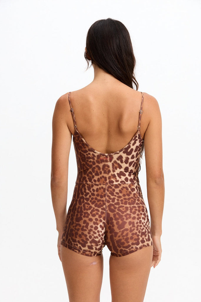 Benoa Active Romper 3" in Sahara