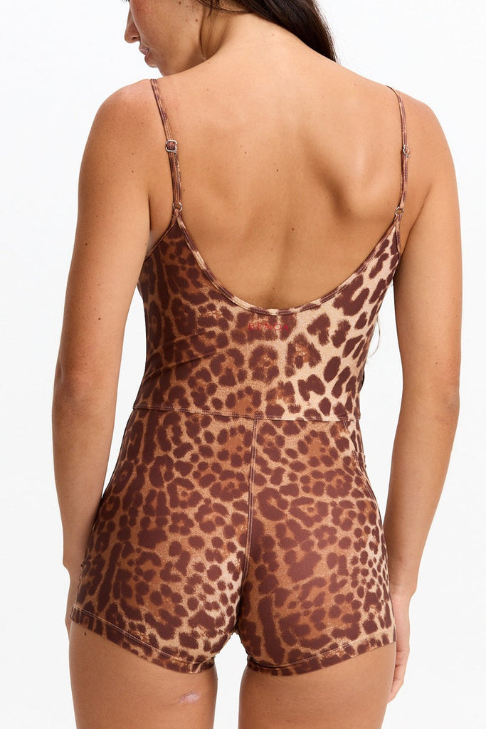 Benoa Active Romper 3" in Sahara