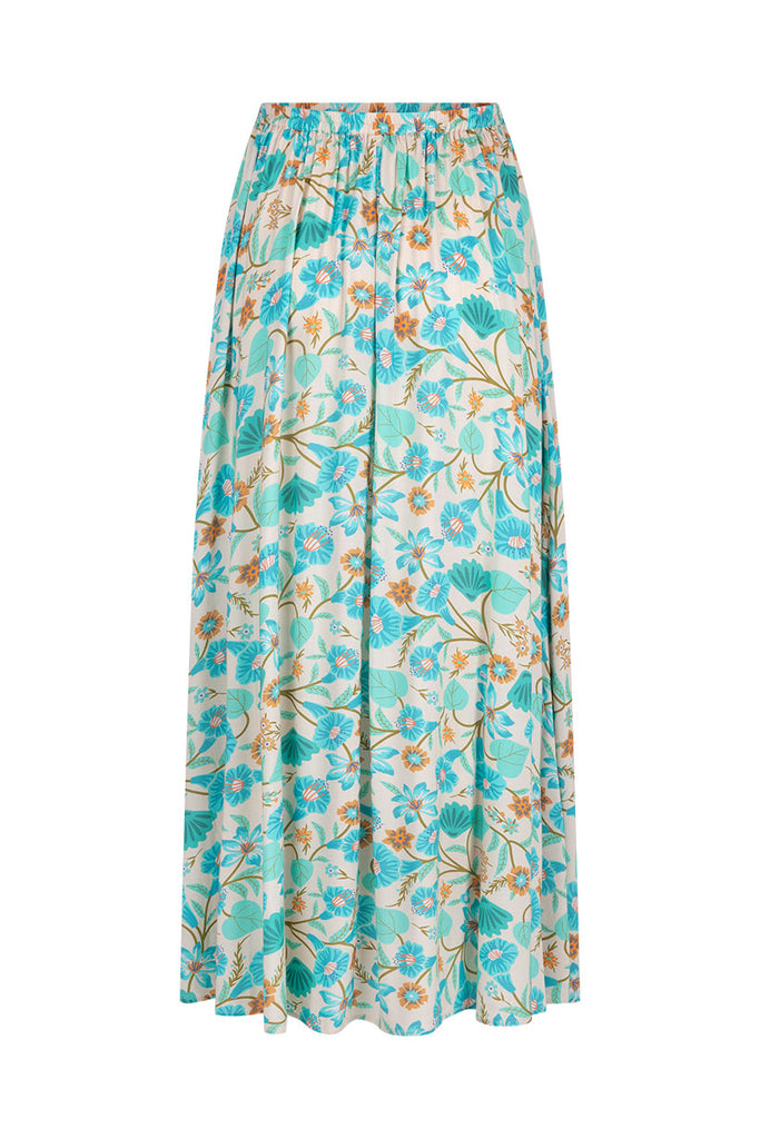 Spell Goldie Maxi Skirt in Lagoon