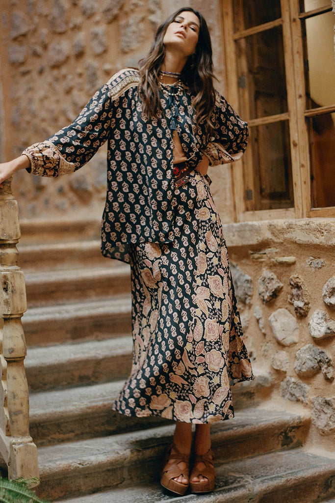 Spell Marmont Blouse in Whiskey