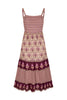 Spell Château Quilted Strappy Maxi Dress in Grape
