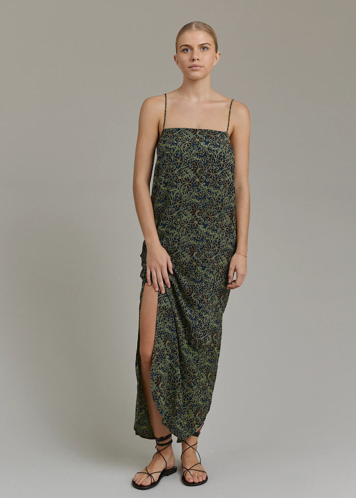 Acacia Awa Satin Dress in Oni