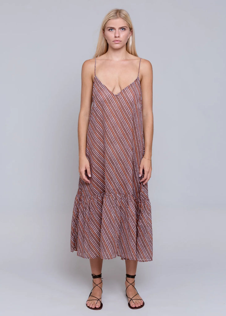 Acacia Agnes Organic Tissue Cotton Dress in Pax