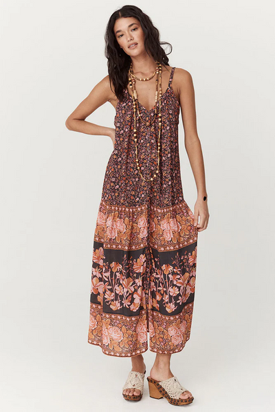 Spell Love Jetty Strappy Maxi Dress in Balmy Nights