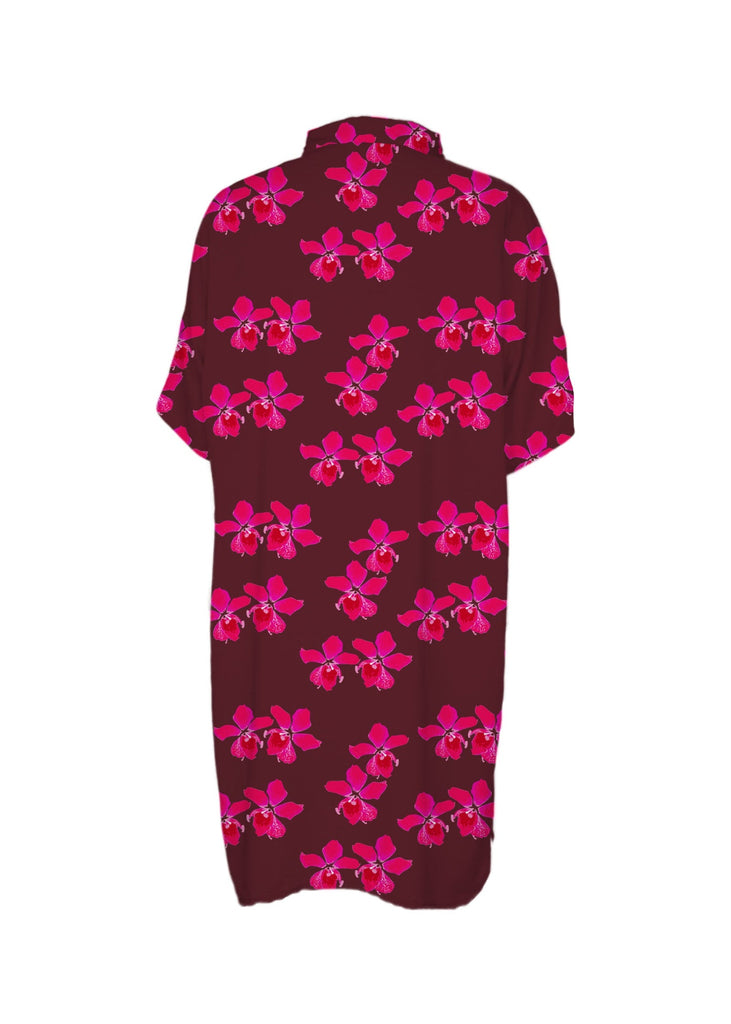 Mai Dylan Dress in Bright Pink Orchid