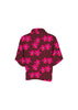 Mai Dylan Crop Shirt in Bright Pink Orchid