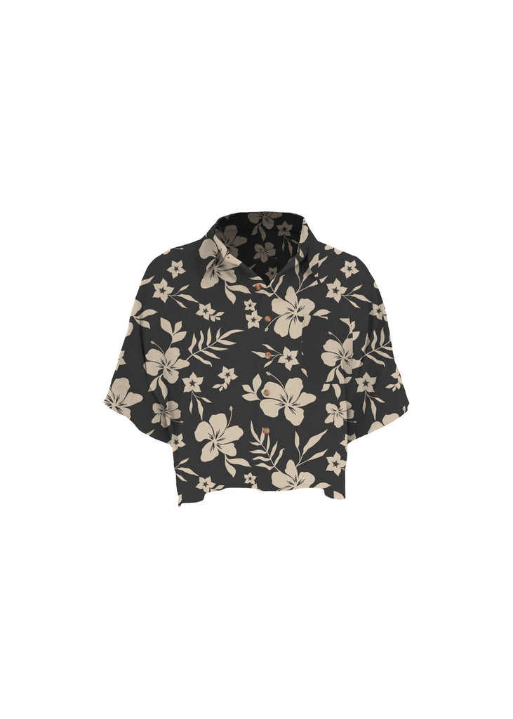 Mai Dylan Crop Shirt in Black Sundays