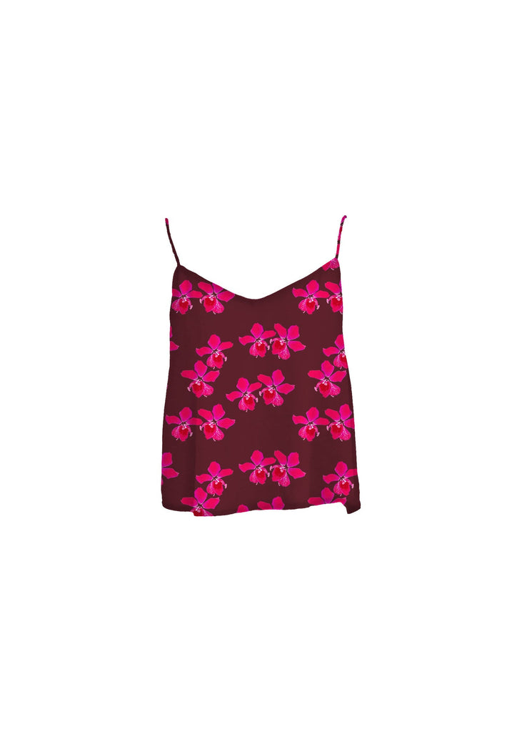 Mai Aria Tank In Bright Pink Orchid