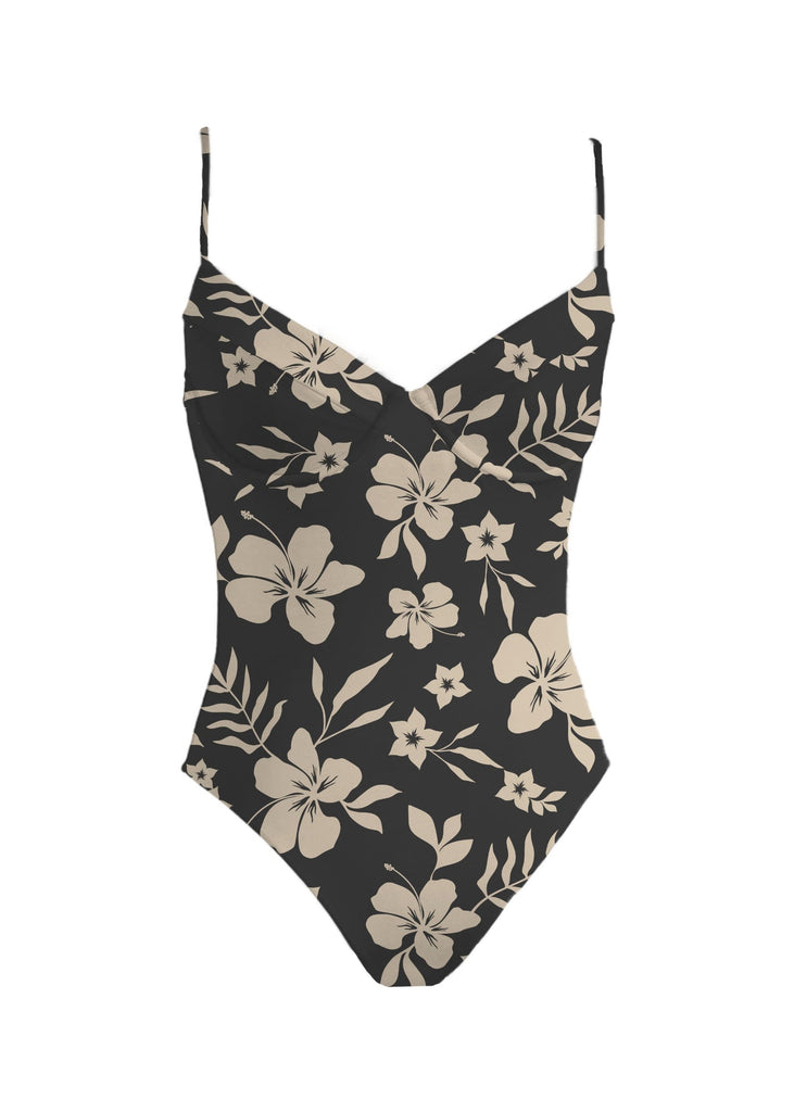 Mai Deluxe Costa Bodysuit in Black Sundays