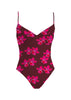 Mai Deluxe Costa Bodysuit in Bright Pink Orchid