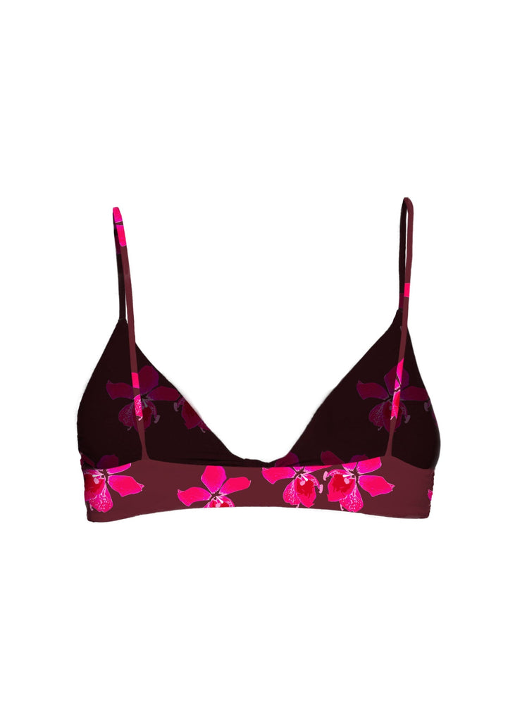 Mai Deluxe Knot Top in Bright Pink Orchid