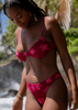 Mai Deluxe Costa Top in Bright Pink Orchid