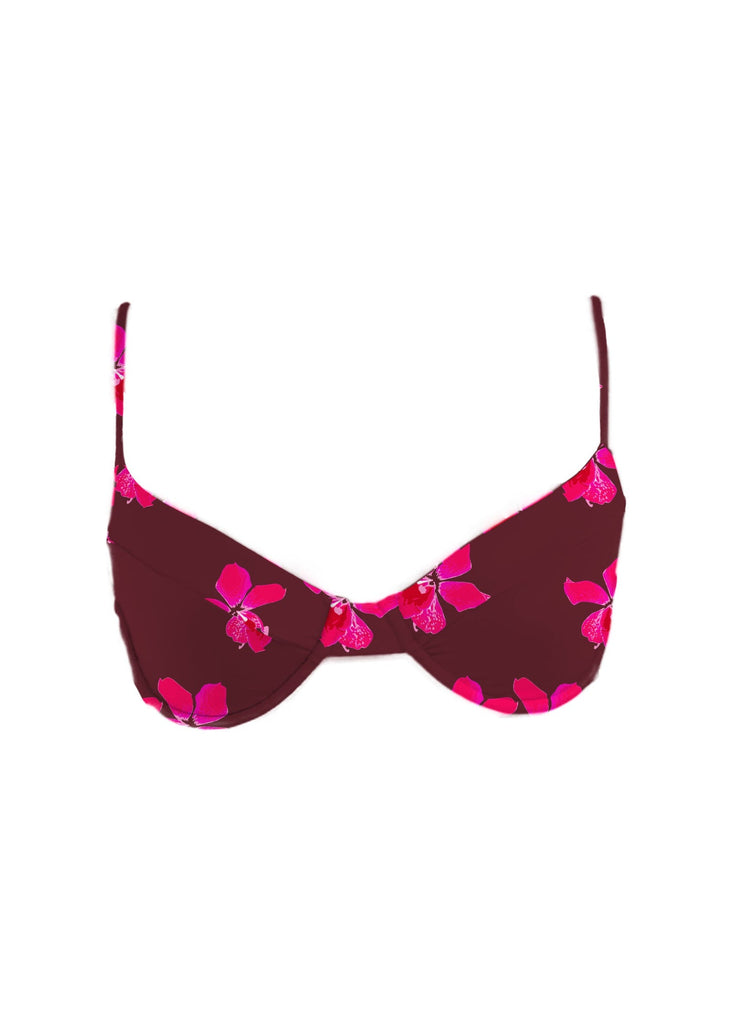 Mai Deluxe Costa Top in Bright Pink Orchid