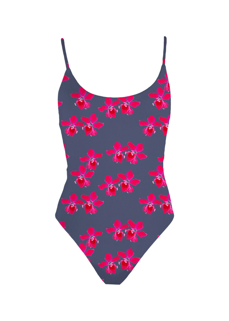 Mai Deluxe Baja Bodysuit in Bluestone Orchid