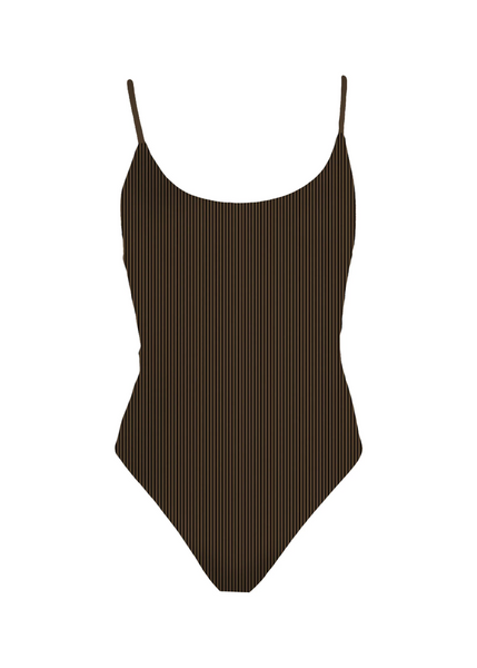 Mai Deluxe Baja Bodysuit in Coyote Ribbed