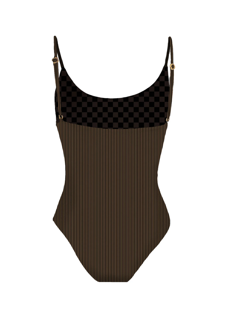 Mai Deluxe Baja Bodysuit in Coyote Ribbed