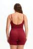 Benoa Active Romper 5" in Cherry