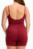 Benoa Active Romper 5" in Cherry