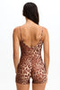 Benoa Active Romper 5" in Sahara