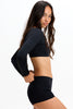 Benoa Active Low Rise Short in Black