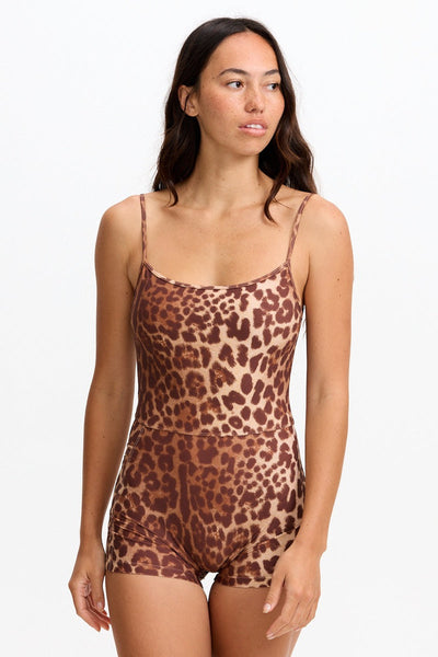 Benoa Active Romper 3" in Sahara