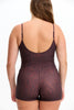 Benoa Active Romper 3" in Chocolate Zebra