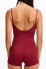 Benoa Active Romper 3" in Cherry