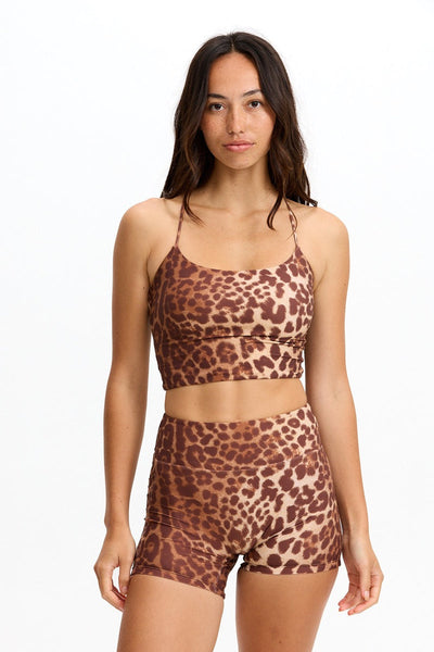 Benoa Cross Back Tank in Sahara