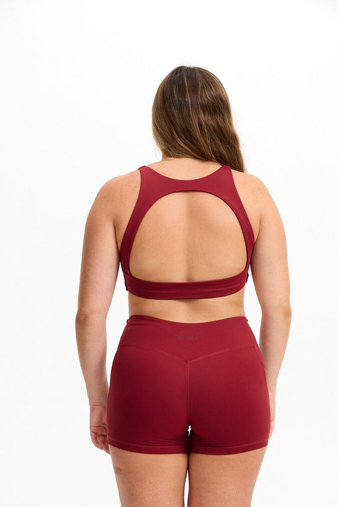 Benoa Sophia Sports Bra in Cherry