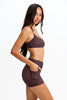 Benoa Active 4" Biker Shorts in Chocolate Zebra