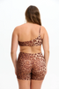 Benoa One Shoulder Sports Bra in Sahara