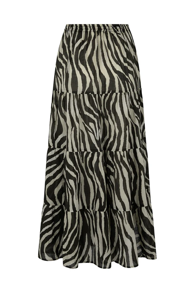 Spell Zevra Peasant Skirt in Washed Charcoal