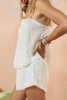 Spell Hera Lace Crop Tank in Salt