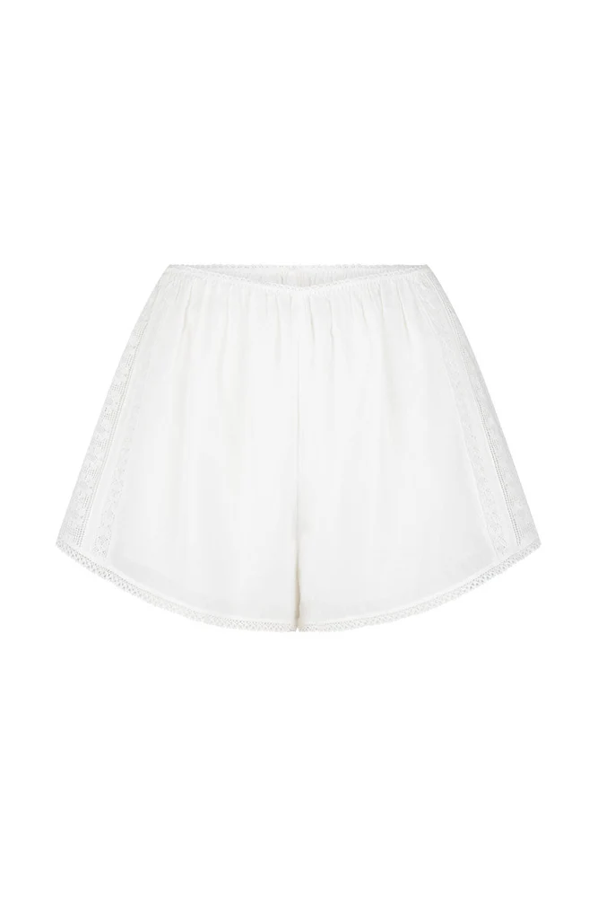 Spell Hera Lace Shorts in Salt