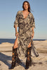 Spell Volcano Goddess Kaftan in Liquorice