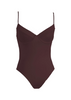 Mai Deluxe Costa Bodysuit in Bordeaux
