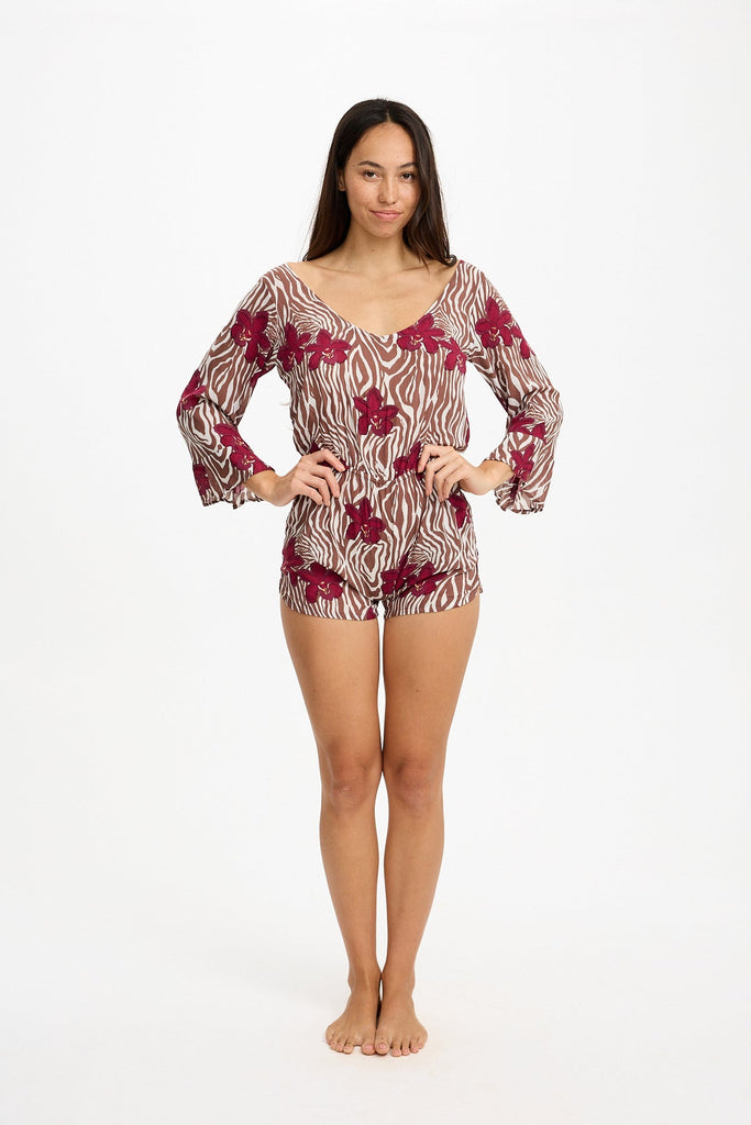 Benoa Baja Romper in Diva