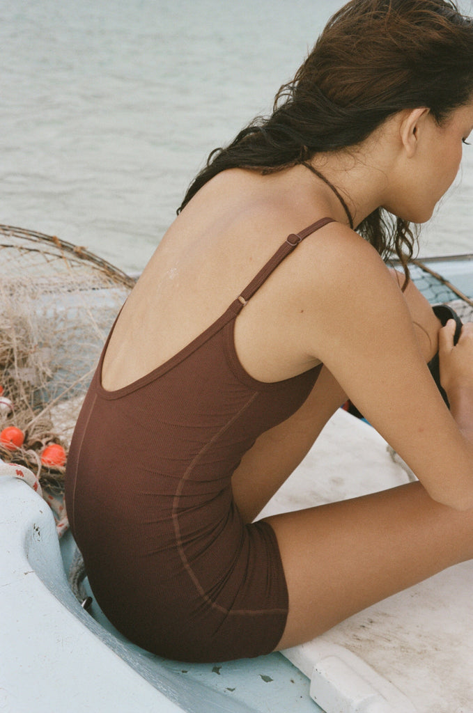 Abysse Hawkins Bodysuit in Coco