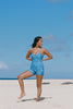Abysse Hawkins Bodysuit in Lei Blue