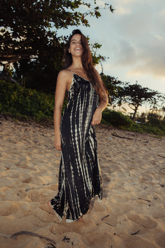 Pon Pon Resy Maxi Dress in Half n Half Tie Dye
