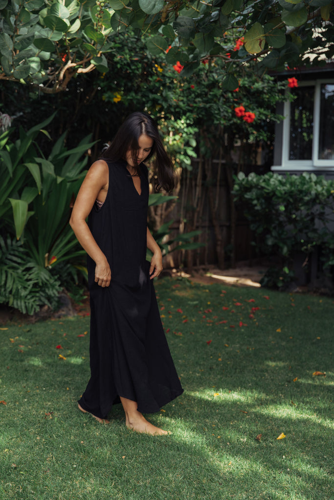 Pon Pon Quick Trip Maxi Dress in Opihi